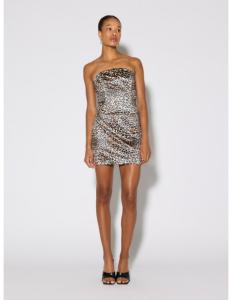 Somethingnew by Vero Moda - SNLILLIE HW LEO SATIN MINI SKIRT - STO