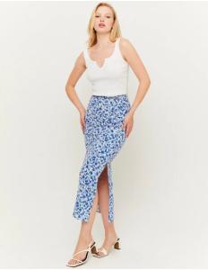 Tally Weijl - SLIT LIGHTWEIGHT MIDI SKIRT WITH A FLORAL PATTERN