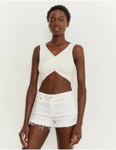 Tally Weijl - WHITE LOW WAIST SHORTS