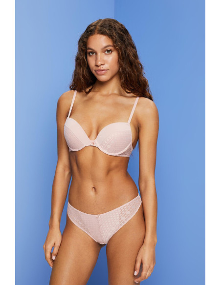 ESPRIT - Push-up underwire bra with a lace trim