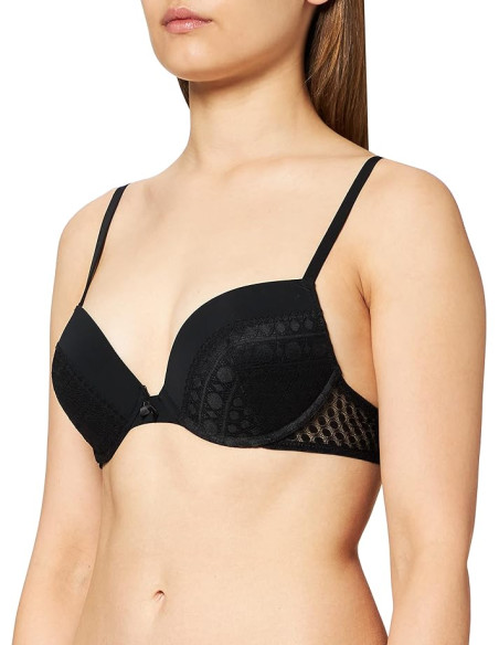 ESPRIT - Push-up underwire bra with a lace trim