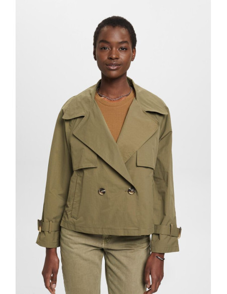 ESPRIT - Short double-breasted trench coat