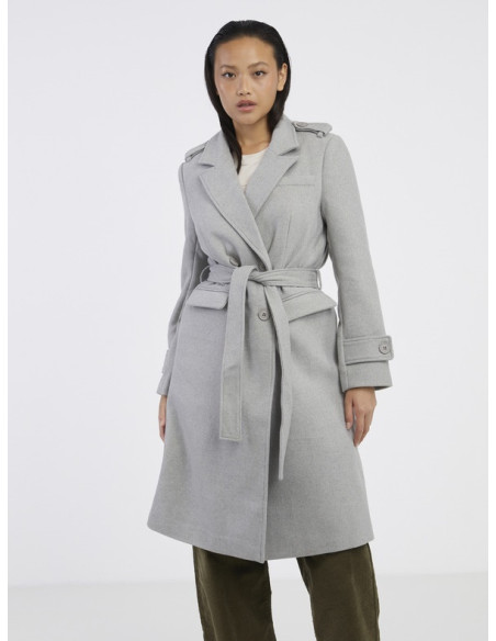 Noisy May - NMLEONY L/S WOOL LONG COAT