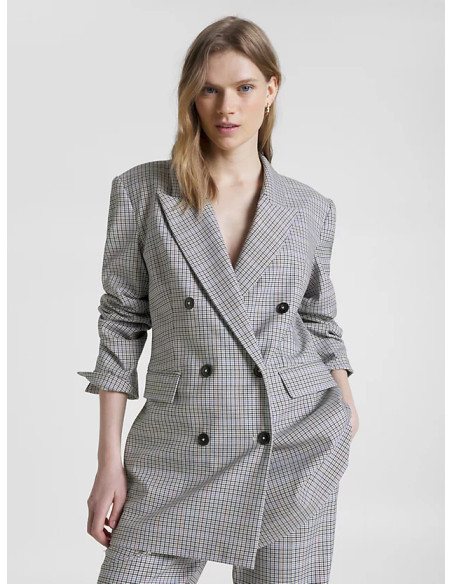 Tommy Hilfiger - SMALL CHECK RELAXED DB BLAZER