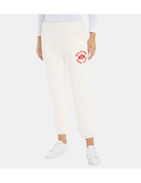 Tommy Hilfiger - VARSITY FLOCK SWEATPANT