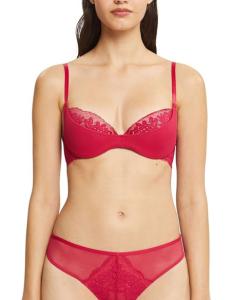 ESPRIT - Half-padded underwire bra with floral lace