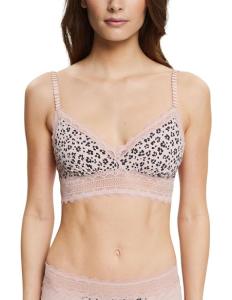 ESPRIT - Non-wired bra with a floral pattern