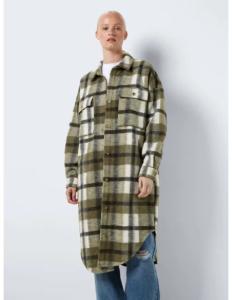 Noisy May - NMJONAS L/S WOOL LONG SHACKET WVN