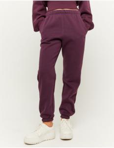 Tally Weijl - BURGUNDY HIGH WAIST RELAXED LEG JOGGERS