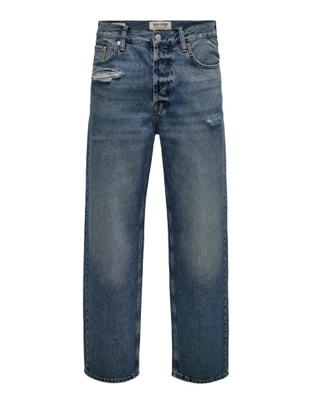 ONLY &amp; SONS - ONSFIVE LOOSE MID-DAR. BLUE 4859 JEANS