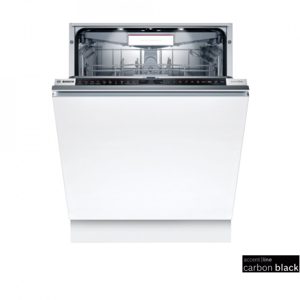 BOSCH Accent Line Carbon Black Fully integrated dishwasher SMD8YC801E