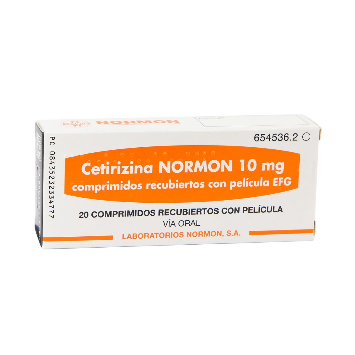 Cetirizine Normon - ცეტირიზინი ნორმონი 10მგ 20 ტაბლეტი