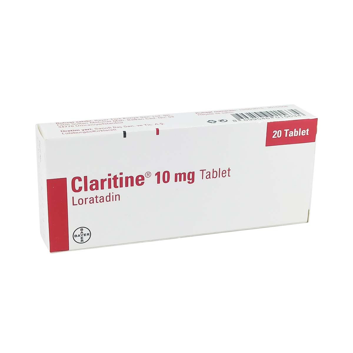 Claritine - კლარიტინი 10მგ 20 ტაბლეტი