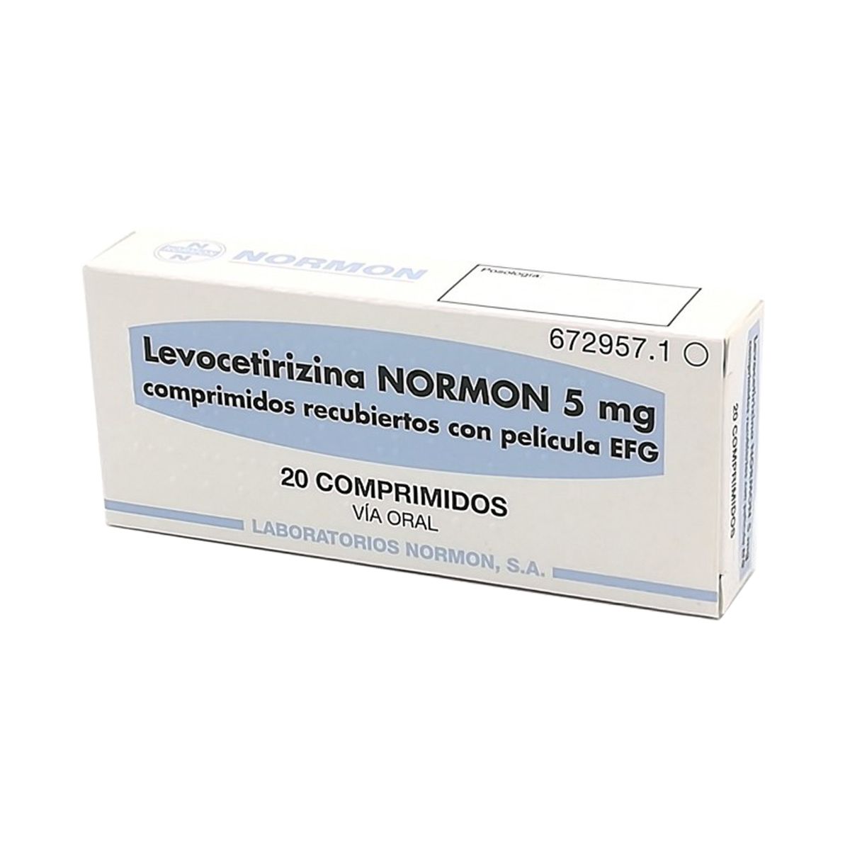 Levocetirizine Normon - ლევოცეტირიზინი ნორმონი 5მგ 20 ტაბლეტი