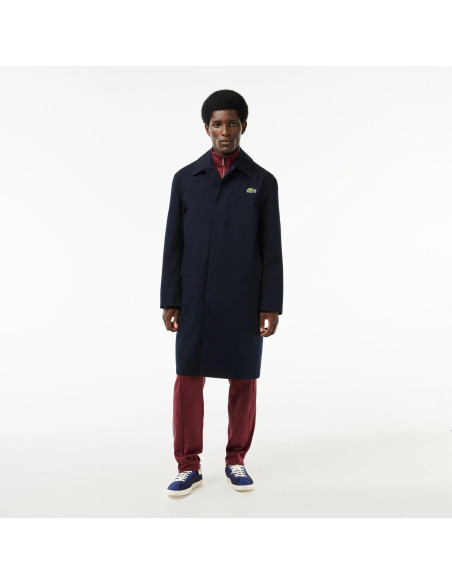 Lacoste - Lacoste Lightweight Showerproof Cotton Twill Trench Coat