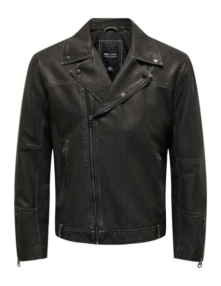 Only &amp; Sons - ONSLEE PU BIKER JACKET OTW