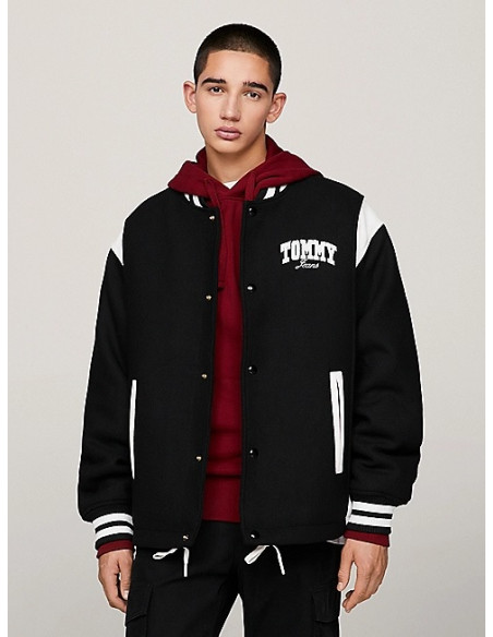 Tommy Jeans - TJM CORD WOOL MIX LETTERMAN