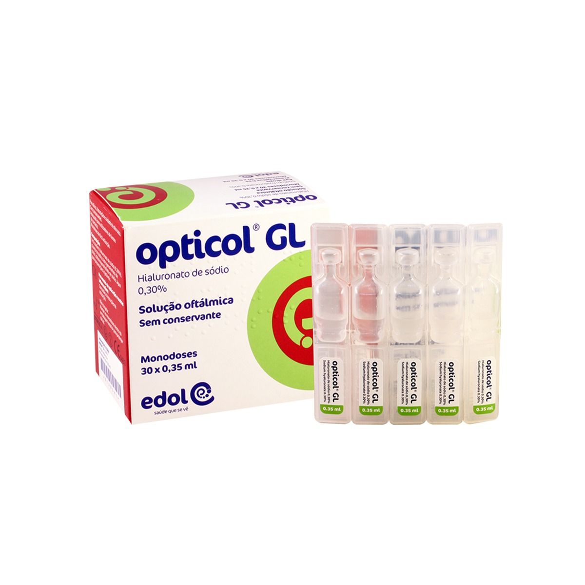 Opticol GL - ოპტიკოლი GL თვალის წვეთები 0.35მლ 30 კონტეინერი