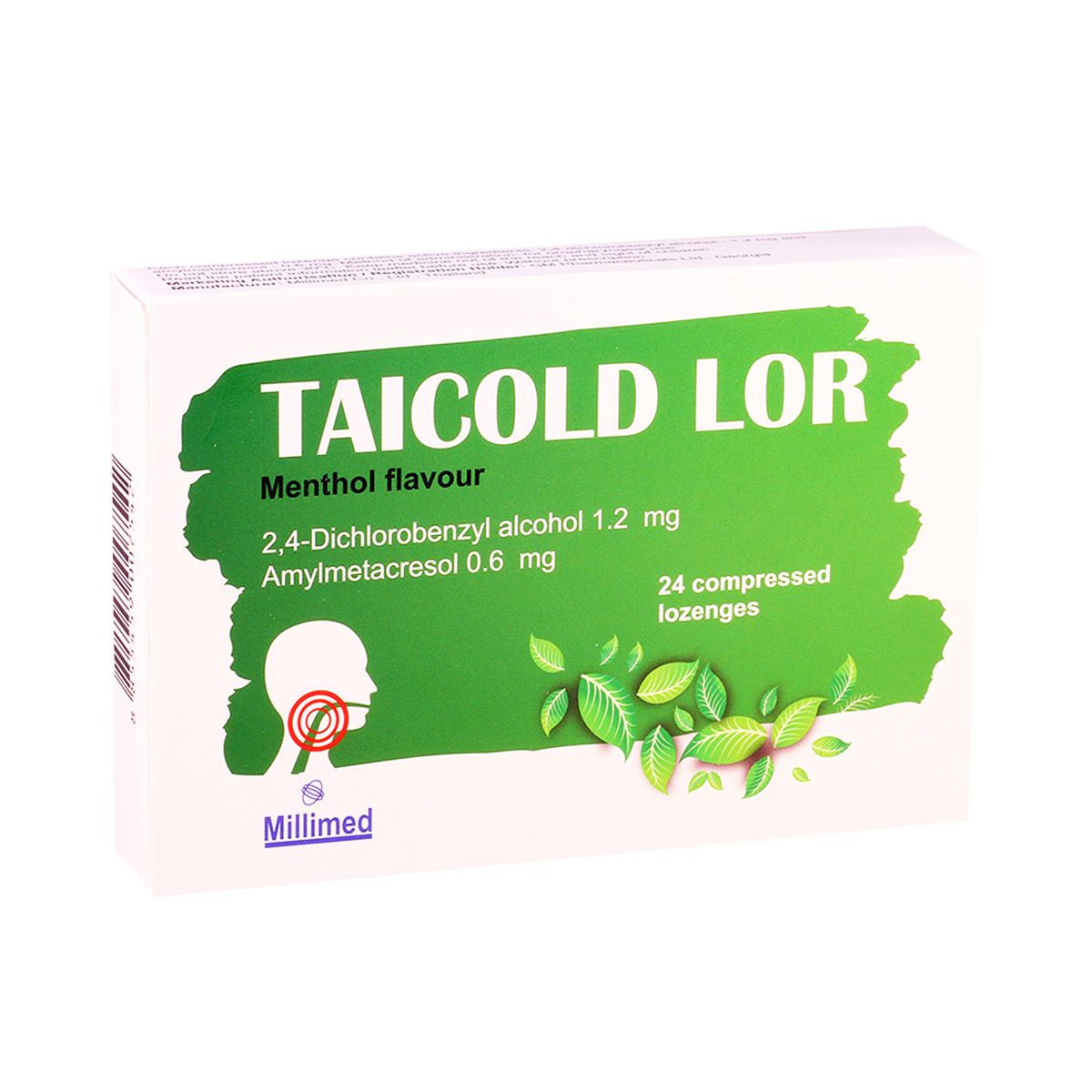 TaiCold lor - ტაიქოლდ ლორი მენთოლი 24 საწუწნი ტაბლეტი