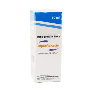 Ciprofloxacin - ციპროფლოქსაცინი თვალი და ყური 0.3% 10მლ