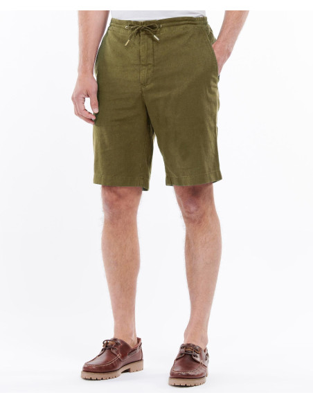 Barbour - barbour linen cotton mix short