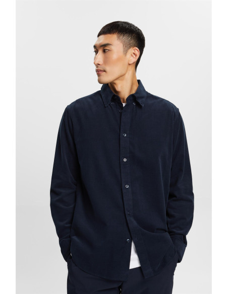 ESPRIT - Regular-fit cotton shirt with classic collar