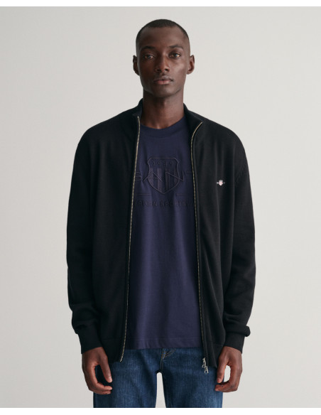 Gant - CASUAL COTTON ZIP CARDIGAN