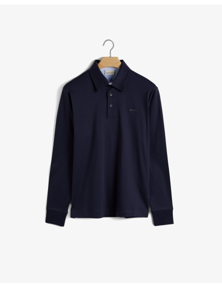 Gant - GANT MERCERIZED LS JERSEY RUGGER POLO SHIRT