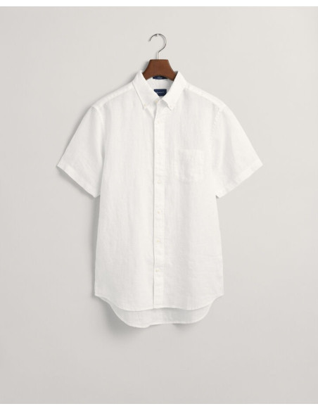 Gant - GANT Regular Fit Linen Short Sleeve Shirt