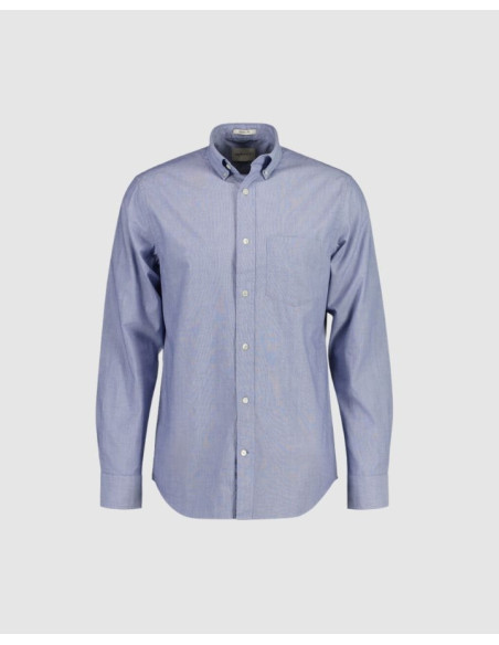 Gant - Gant Casual hemd lange mouw Blauw Reg Fil A Fil Shirt