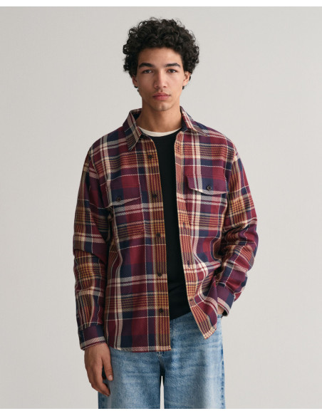 Gant - HEAVY TWILL CHECK OVERSHIRT