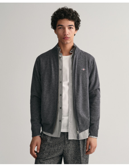 Gant - SUPERFINE LAMBSWOOL ZIP CARDIGAN