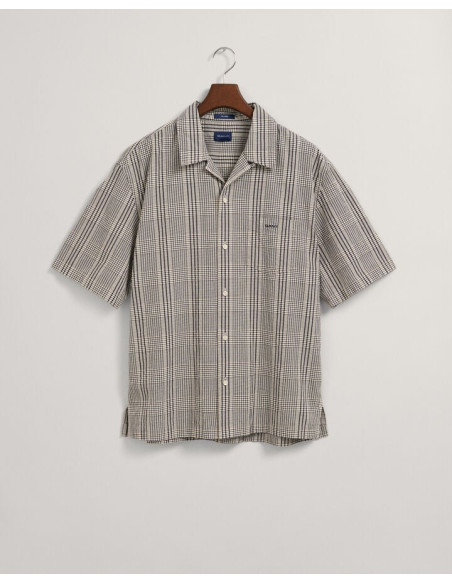 Gant  - Relaxed Fit Check Seersucker Short Sleeve Shirt