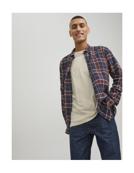 Jack &amp; Jones - JJEWILLY CHECK SHIRT L/S LN