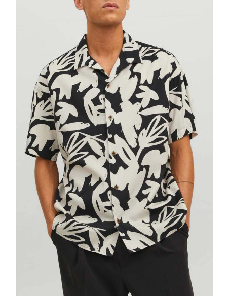 Jack &amp; Jones - JORCABANA TENCEL AOP SHIRT SS