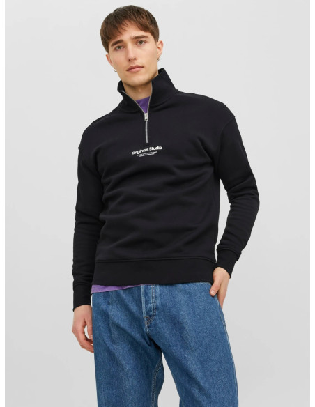 Jack &amp; Jones - JORVESTERBRO SWEAT QUARTER ZIP HN SN
