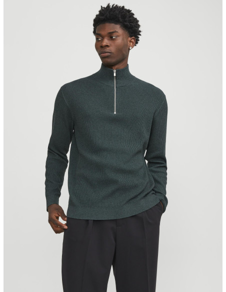 Jack &amp; Jones - JPRBLAARTHUR KNIT HALF ZIP CH