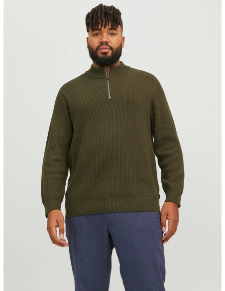 Jack &amp; Jones - JPRCCPERFECT KNIT HALF ZIP PLS