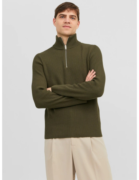 Jack &amp; Jones - JPRCCPERFECT KNIT HALF ZIP SN