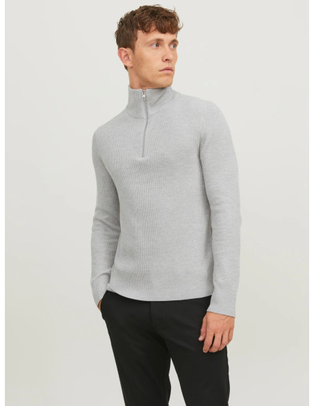 Jack &amp; Jones - JPRCCPERFECT KNIT HALF ZIP SN