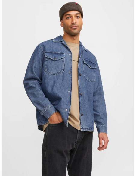 Jack &amp; Jones - RDDROB OVERSHIRT DENIM RI 310 NOOS