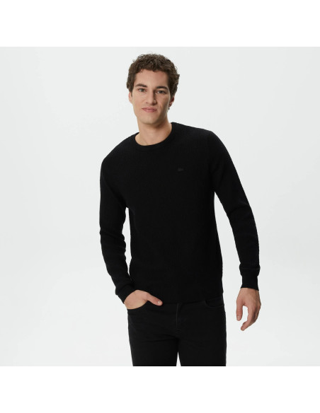 Lacoste - Lacoste Men&#039;s Regular Fit Crew Neck Brown Knitwear