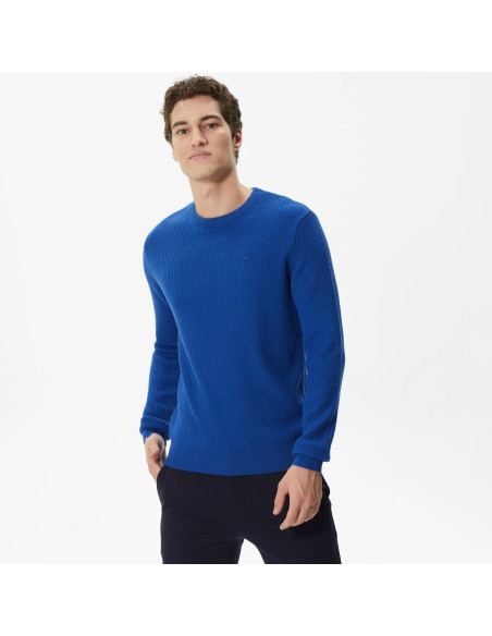 Lacoste - Lacoste Men&#039;s Regular Fit Crew Neck Brown Knitwear