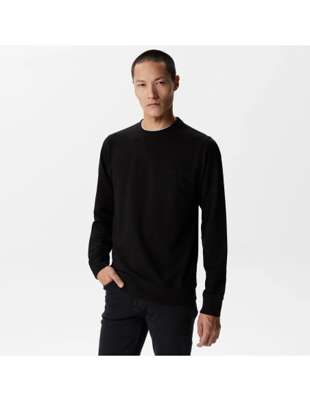 Lacoste - Lacoste Men&#039;s Slim Fit Crew Neck Black Sweatshirt