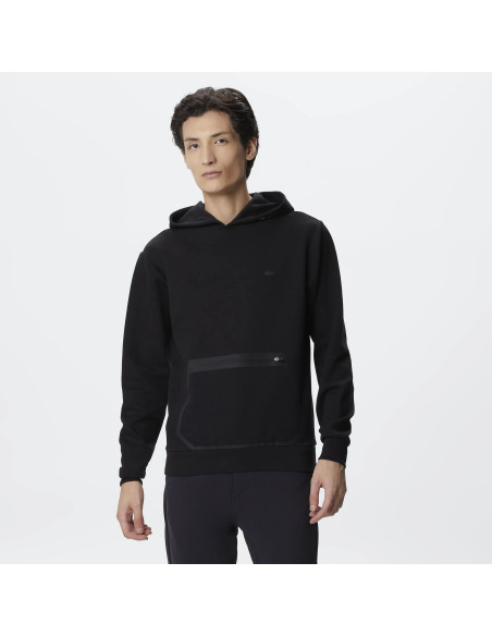 Lacoste - Lacoste Men&#039;s Slim Fit Hooded Black Sweatshirt