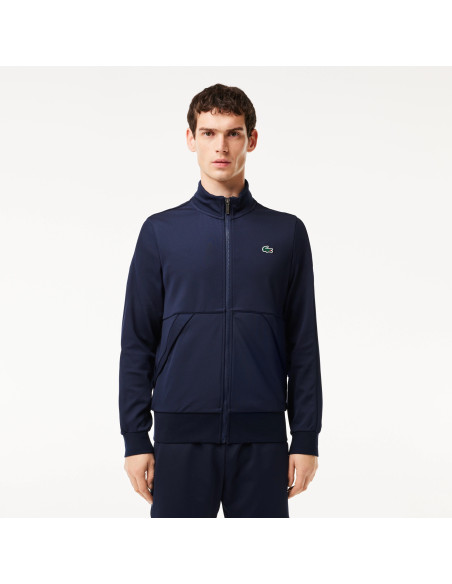 Lacoste - Mens Recycled Fiber Zipped Sport Sweatshirt