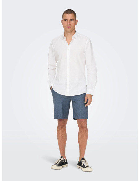 ONLY & SONS - ONSMARK 0011 COTTON LINEN SHORTS