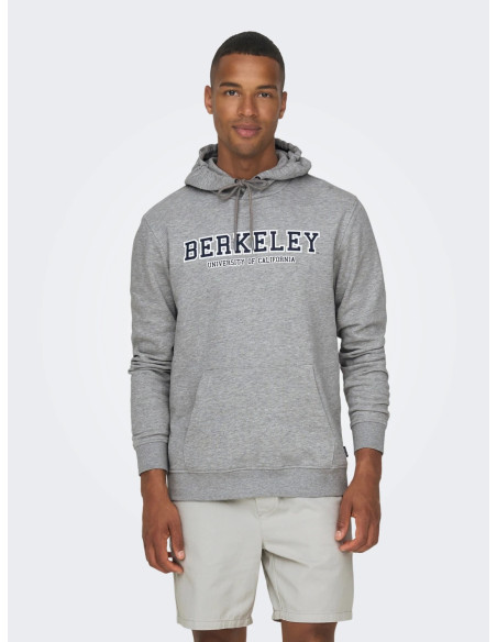 ONLY &amp; SONS - ONSBERKELEY REG SWEAT HOODIE