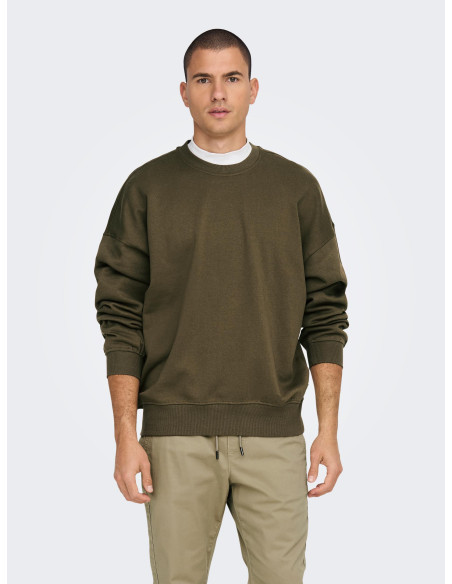 ONLY &amp; SONS - ONSCERES VINTAGE FIT CREW NECK SWEAT
