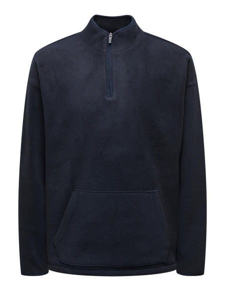 ONLY &amp; SONS - ONSEROS RLX FLEECE 1/2 ZIP HIGH NECK